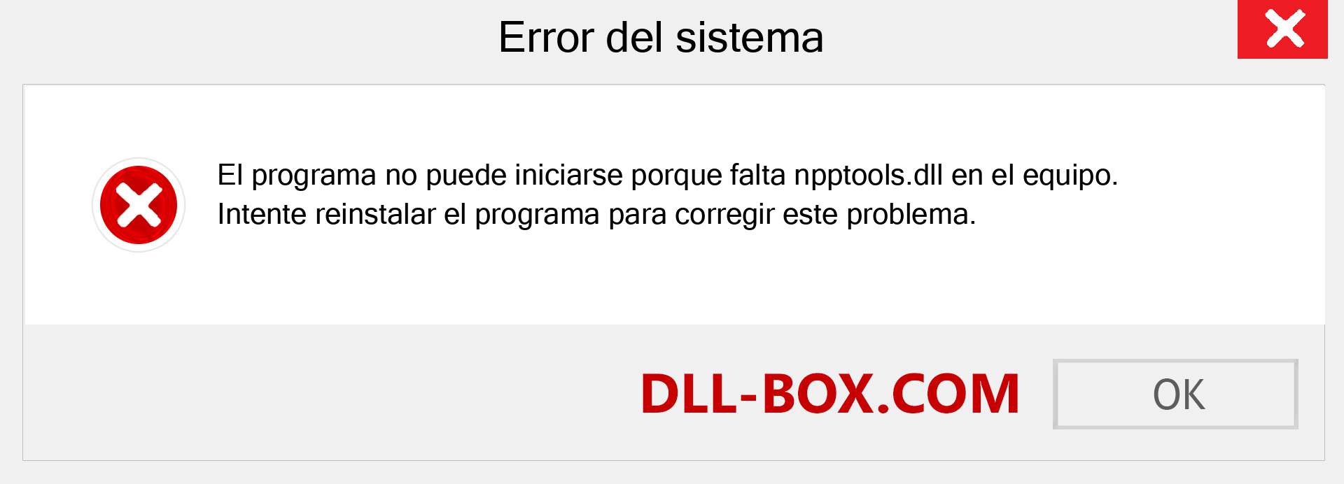 ¿Falta el archivo npptools.dll ?. Descargar para Windows 7, 8, 10 - Corregir npptools dll Missing Error en Windows, fotos, imágenes